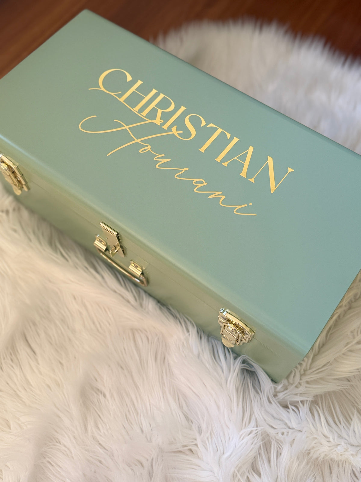 Personalised Baptism Keepsake Trunk | Christening Memory Box