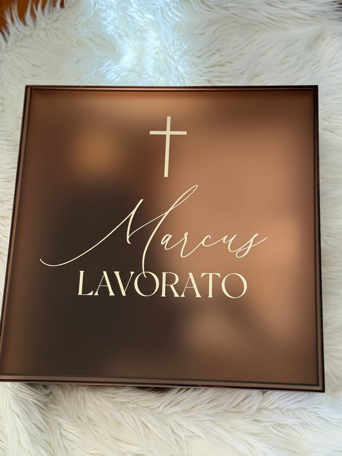Brown Acrylic Box