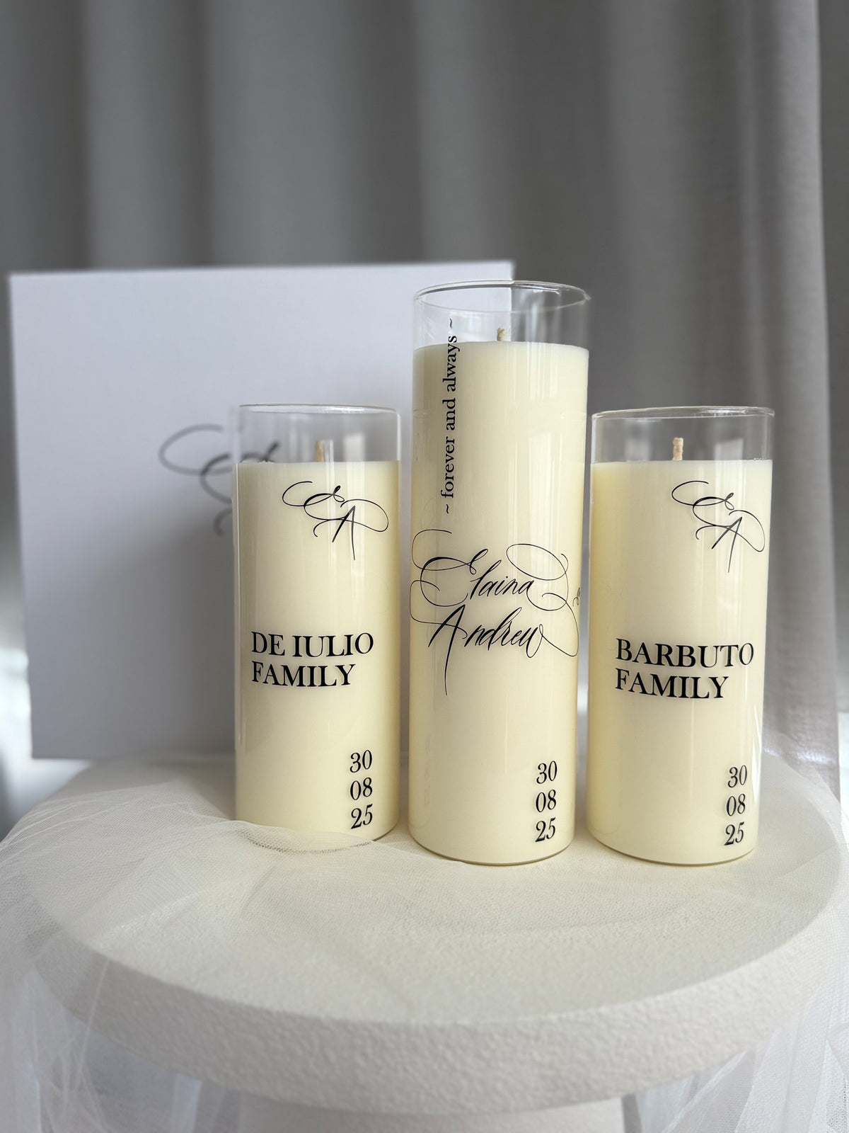 Personalised Wedding Unity Candle Set
