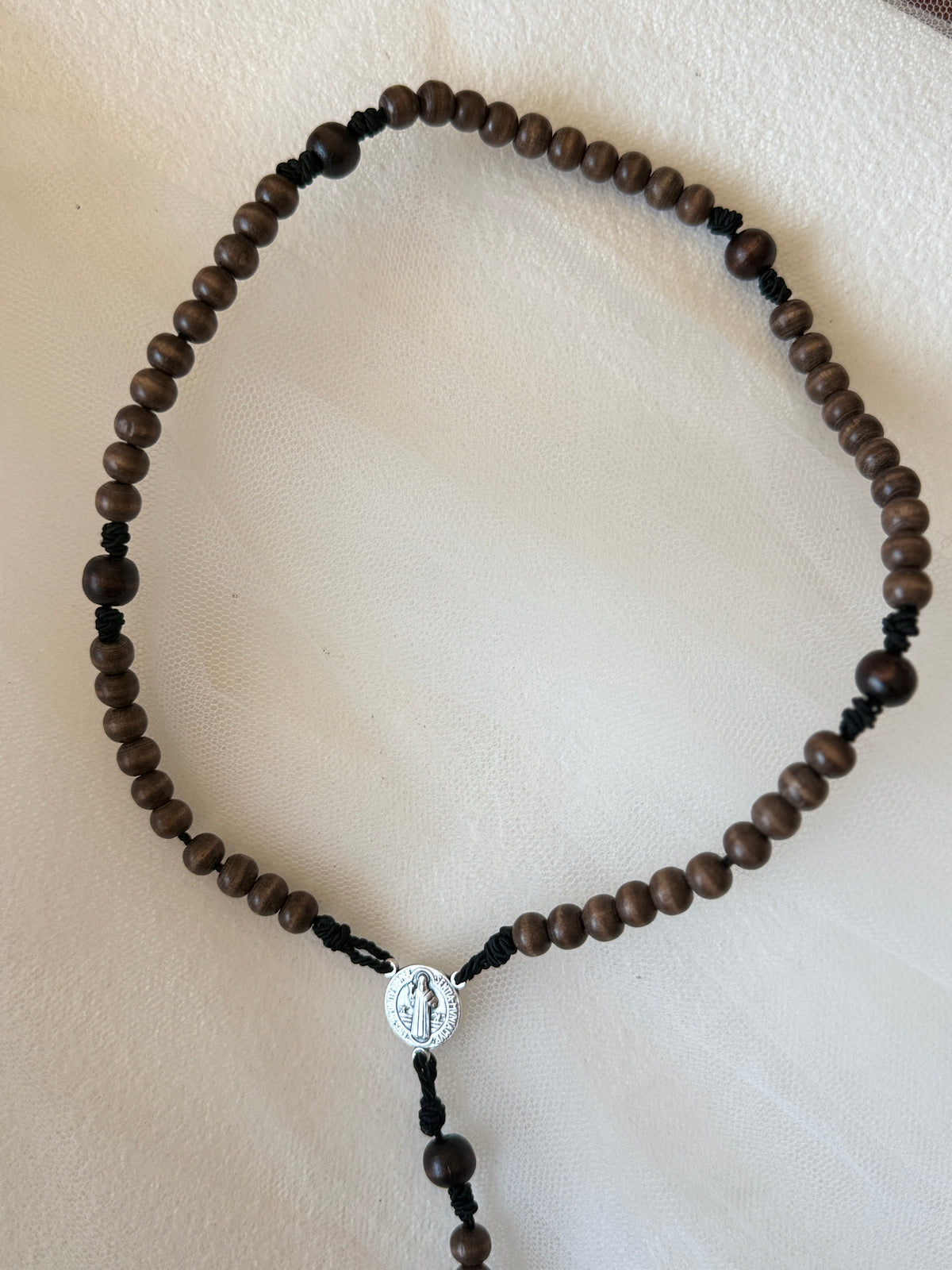 Natural Wood Rosary Beads | Traditional Catholic Rosary
