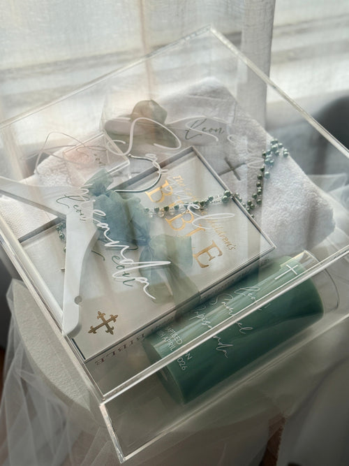 personalised clear acrylic keepsake box Australia
