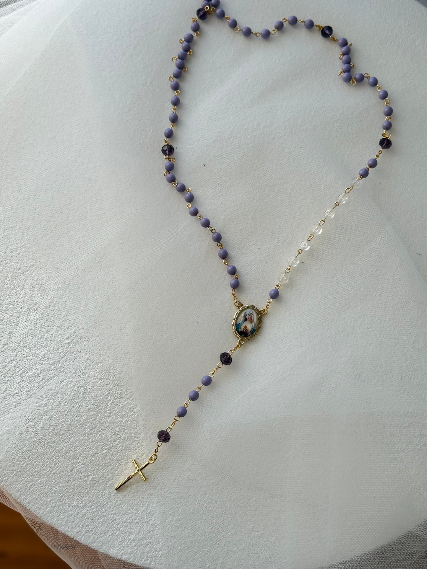 Custom Saint Rosary Beads