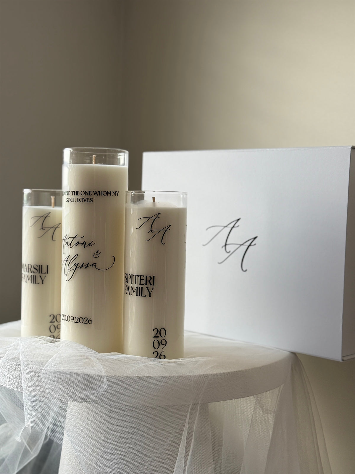 Glass Wedding Unity Candle Set | Catholic Wedding Ceremony