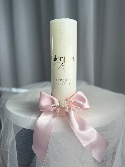 Pearl Baptism Candle