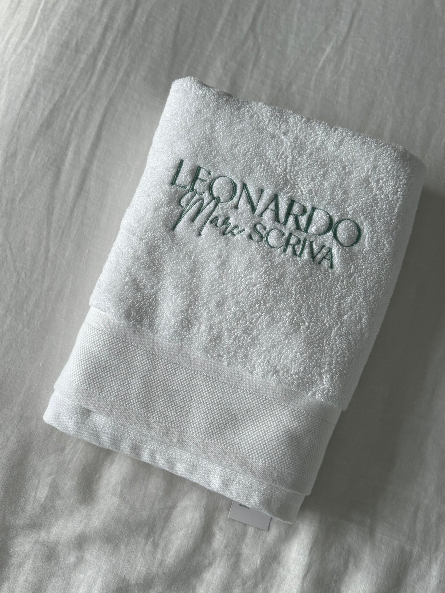 Embroidered Baptism Bath Towel