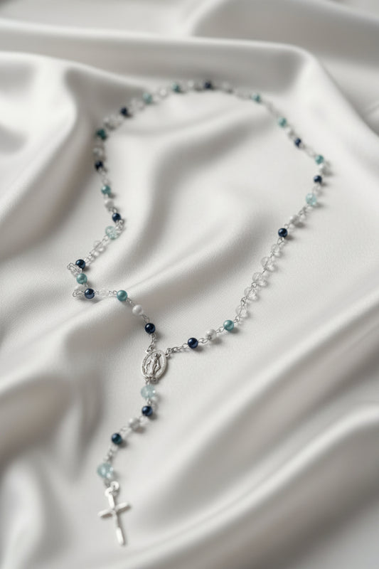 Mixed Blue Rosary