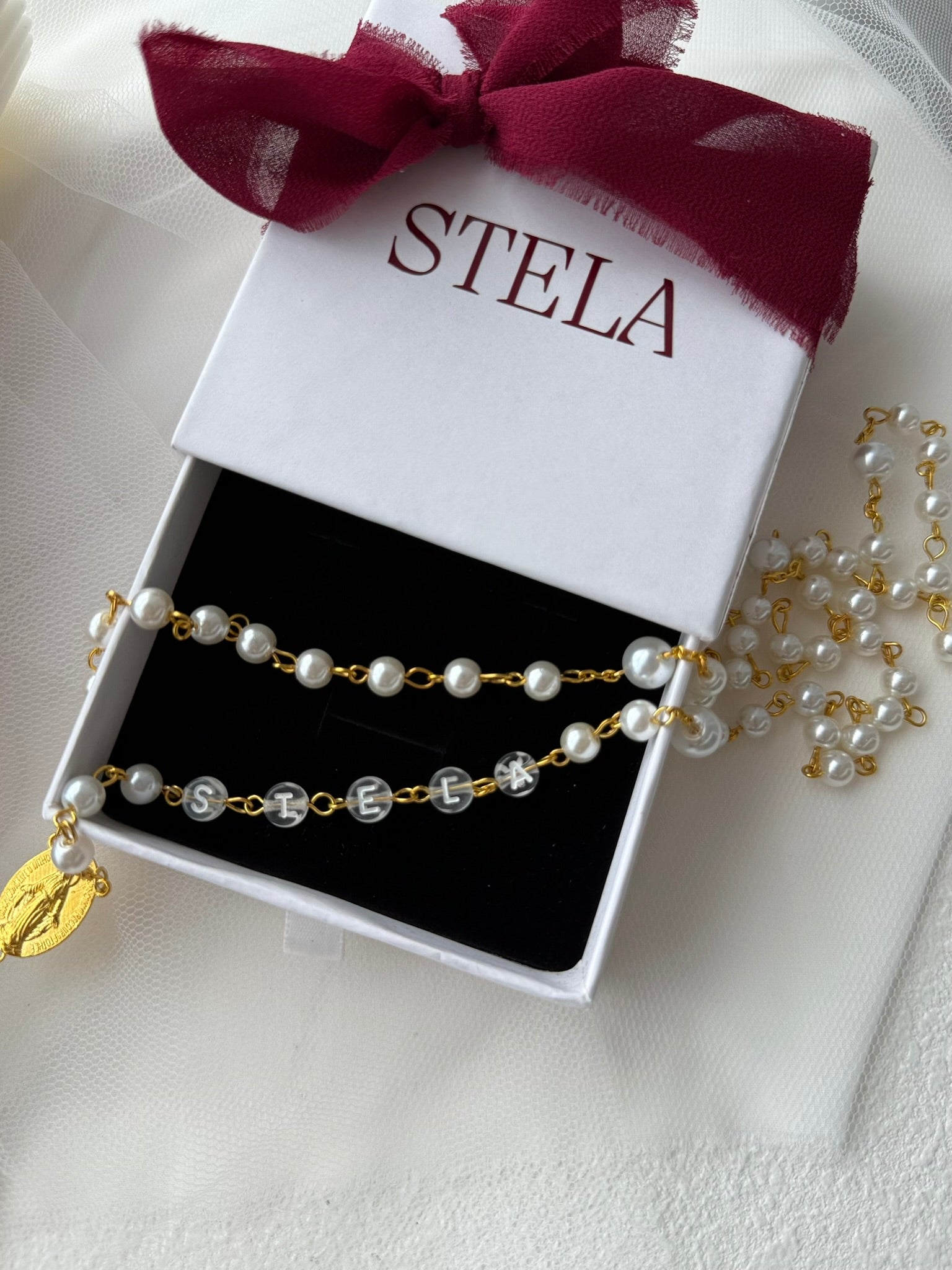 Pearl rosary beads