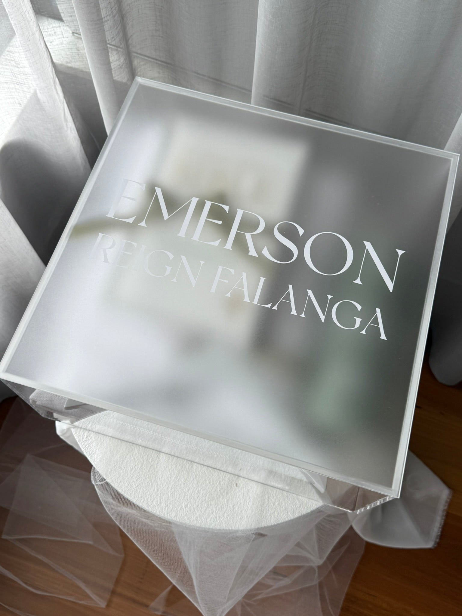Frosted Acrylic Keepsake Box