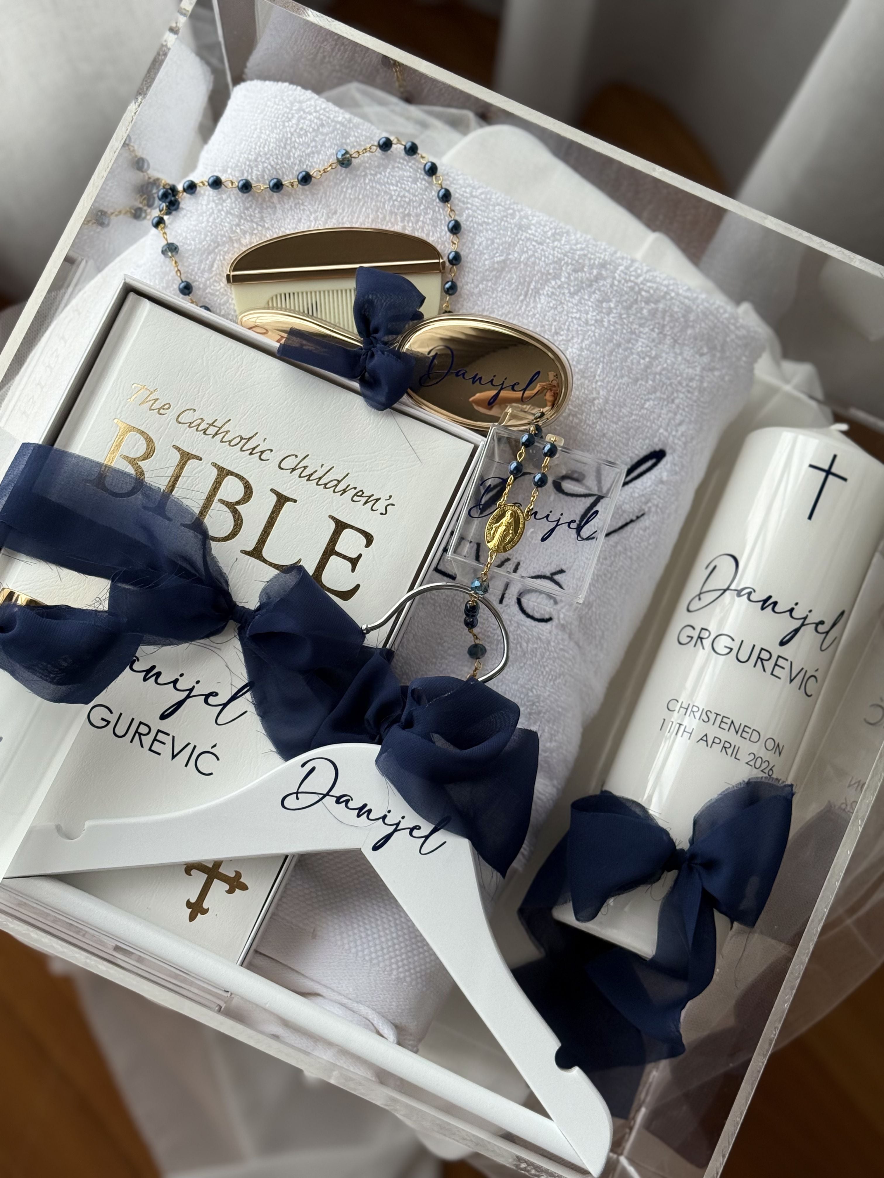 Personalised baptism keepsake set luxury christening gift box Australia